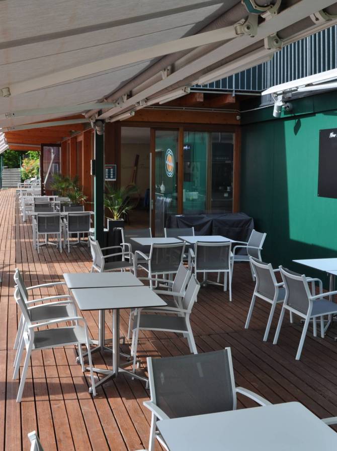 Le café-restaurant du Montreux Tennis Club
